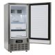 Costway Under Counter Nugget Ice Maker with Self-Cleaning 80 lbs/Day 24H Timer LCD Control - Silver