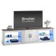 Bestier LED Entertainment Center for Living Rooms Fits TVs up to 75 Inches USBBYCZ-T108I-WSW