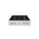 ZLINE 30 in. Paramount Gas Rangetop with 4 Burners in DuraSnow Stainless Steel (SRTS-30)