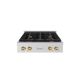 ZLINE 30 in. Autograph Paramount Gas Rangetop w/ 4 Burners & Polished Gold Accents (SRTZ-30-G)