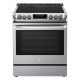 LG - 6.3 Cu. Ft. Slide-In Electric True Convection Range with EasyClean and UltraHeat 3200W Power Burner - Stainless Steel