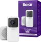 Roku - Smart Home Video Wired Doorbell & Chime with Motion & Sound Detection, Remote Monitoring, & 1080p HD Night Vision - White