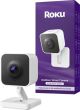 Roku - Outdoor Camera 2024 - Home Security - IP65 Weather Resistant Wired Security Camera with 1080p HD Night Vision - White