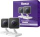 Roku - Indoor Camera 2024 - Home Security - 2-Pack - Wired Security Camera with 1080p HD Color Night Vision, WDR & Wi-Fi 6 - White