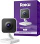 Roku - Indoor Camera 2024 - Home Security - 1-Pack - Wired Security Camera with 1080p HD Color Night Vision, WDR & Wi-Fi 6 - White