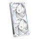 NZXT - NZXT-F280X Performance Fan - 280mm Single-Frame Case Fan w/ 2 x 140mm PWM RGB Computer Case Fans with LCP Frame & Blades - White