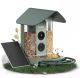 Kiwibit - Beako Smart Bird Feeder 4K Camera Solar Powered, AI Detection, Live Stream, Motion Alerts, Easy Outdoor Setup - Green