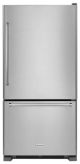 KitchenAid - 22.1 Cu. Ft. Bottom-Freezer Refrigerator - Stainless Steel KRBR102ESS