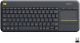 Logitech - K400 Plus TKL Wireless Membrane Keyboard for PC/TV/Laptop/Tablet with Built-in Touchpad - Black