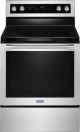 Maytag - 6.4 Cu. Ft. Self-Cleaning Freestanding Fingerprint Resistant Electric Convection Range - Fingerprint Resistant Stainless Steel