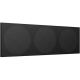 KEF - Cloth Grille for Q650c Center Channel Speaker - Black