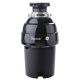 GE - 1 HP Continuous Feed Garbage Disposer - Black