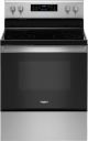 Whirlpool - 5.3 Cu. Ft. Freestanding Electric Convection Range with Self-High Heat Cleaning Method and Frozen Bake - Stainless steel