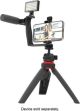 Digipower - Content Maker Essential Vlogging Kit with light, microphone, tripod, and remote - Black