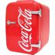 Cooluli - Coca-Cola Vintage Chic 0.1 Cu. Ft. Mini Fridge - Red