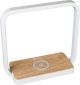 OttLite - Desk Lamp/Night Light with Three Brightness Settings, USB Port & Qi Certified Wireless Charging Pad for iPhone®/Android - White