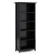 Simpli Home - Amherst Transitional Wood 5-Shelf Bookcase - Black