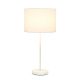 Simple Designs - Stick Lamp with Fabric Shade - White