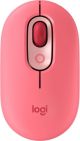 Logitech - POP Mouse Bluetooth Optical Ambidextrous Mouse with Customizable Emojis - Heartbreaker Rose