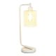 Lalia Home - Modern Iron 450lm Desk Lamp with Glass Shade - White