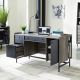 Sauder - Harvey Park Home Office Desk - Jet Acacia