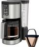 Ninja - Programmable XL 14-Cup Coffee Maker PRO, Glass Carafe, Freshness Timer, with Permanent Filter - Black/Stainless Steel