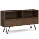 Simpli Home - Chase Low Bookcase - Rustic Natural Aged Brown