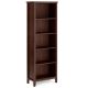 Simpli Home - Artisan 5 Shelf Bookcase - Russet Brown