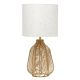 Lalia Home Table Lamp with Vintage Rattan Wicker Style Paper Rope Base - Natural