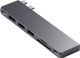 Satechi - PRO Hub Slim USB-C Hub 7-in-1 w/ USB 4 Port, 4K HDMI, USB3.2 Gen 2, SD/TF Card Reader, and 100W USB C PD for Mac - Space Gray