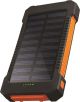 Chargeworx - 10,000mAh Premium Solar Power Bank with built-in Dual USB Ports - Black