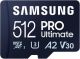 Samsung - Pro Ultimate and Adapter 512GB microSDXC Memory Card