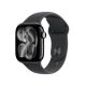 Apple Watch Series 11 (GPS+Cellular) 42mm Aluminum Case with Black Sport Band - S/M - Jet Black - (2025)