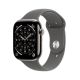 Apple Watch Series 11 (GPS+Cellular) 42mm Titanium Case with Stone Gray Sport Band - S/M - Natural - (2025)