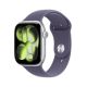 Apple Watch Series 11 (GPS+Cellular) 46mm Aluminum Case with Purple Fog Sport Band - S/M - Silver - (2025)