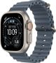 Apple Watch Ultra 3 (GPS+Cellular) 49mm Titanium Case with Anchor Blue Ocean Band - Natural - (2025)