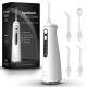 AquaSonic - Elite - Portable Cordless Water Flosser - 4 Modes, 8 Pressure Settings, 4 Tips, 300ml Tank, Rechargable, Travel Bag - White