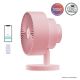 Windmill Smart Whisper-Quiet Air Circulator and Fan with 5 speeds and Remote - Pink