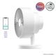 Windmill Smart Whisper-Quiet Air Circulator and Fan with 5 speeds and Remote - White