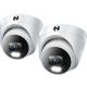 Night Owl - 2-Camera Indoor/Outdoor Add On Wired IP 4K Security Dome Cameras - White