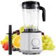 Costway - 1500W Countertop Smoothies Blender 10 Speed w/ 6 Pre-Setting Programs - White