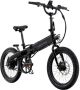 Lectric eBikes - XP Lite 2.0 Foldable Long-Range Belt Drive eBike with 80 miles Max Operating Range & 20 mph Max Speed - Unisize - JW Black
