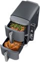 Ninja - DoubleStack XL Smart 10 QT, 6-in-1, 2-Basket Air Fryer, Space Saving Design & Smart Cook System with Smart Thermometer - Deep Gray