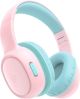 Tronsmart - Wireless Headphones with 74/85/93dB Safe Volume, Bluetooth 5.3, 45H Playtime, 3.5mm Jack, Over-Ear Headsets for School - Princess Pink