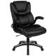 Alamont Home - Hansel Contemporary Leather/Faux Leather Executive Swivel Office Chair - Black