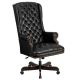 Alamont Home - Turner Traditional Leather/Faux Leather Executive Swivel Office Chair - Black