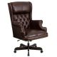 Alamont Home - Ainslie Traditional Leather/Faux Leather Executive Swivel Office Chair - Brown