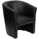Alamont Home - Transitional Leather/Faux Leather Reception Chair - Black