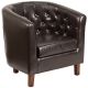 Alamont Home - Hercules Cranford Traditional Leather/Faux Leather Reception Chair - Brown