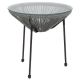 Alamont Home - Valencia Round Contemporary Glass Rattan Table - Gray ALA-UMI1-244791